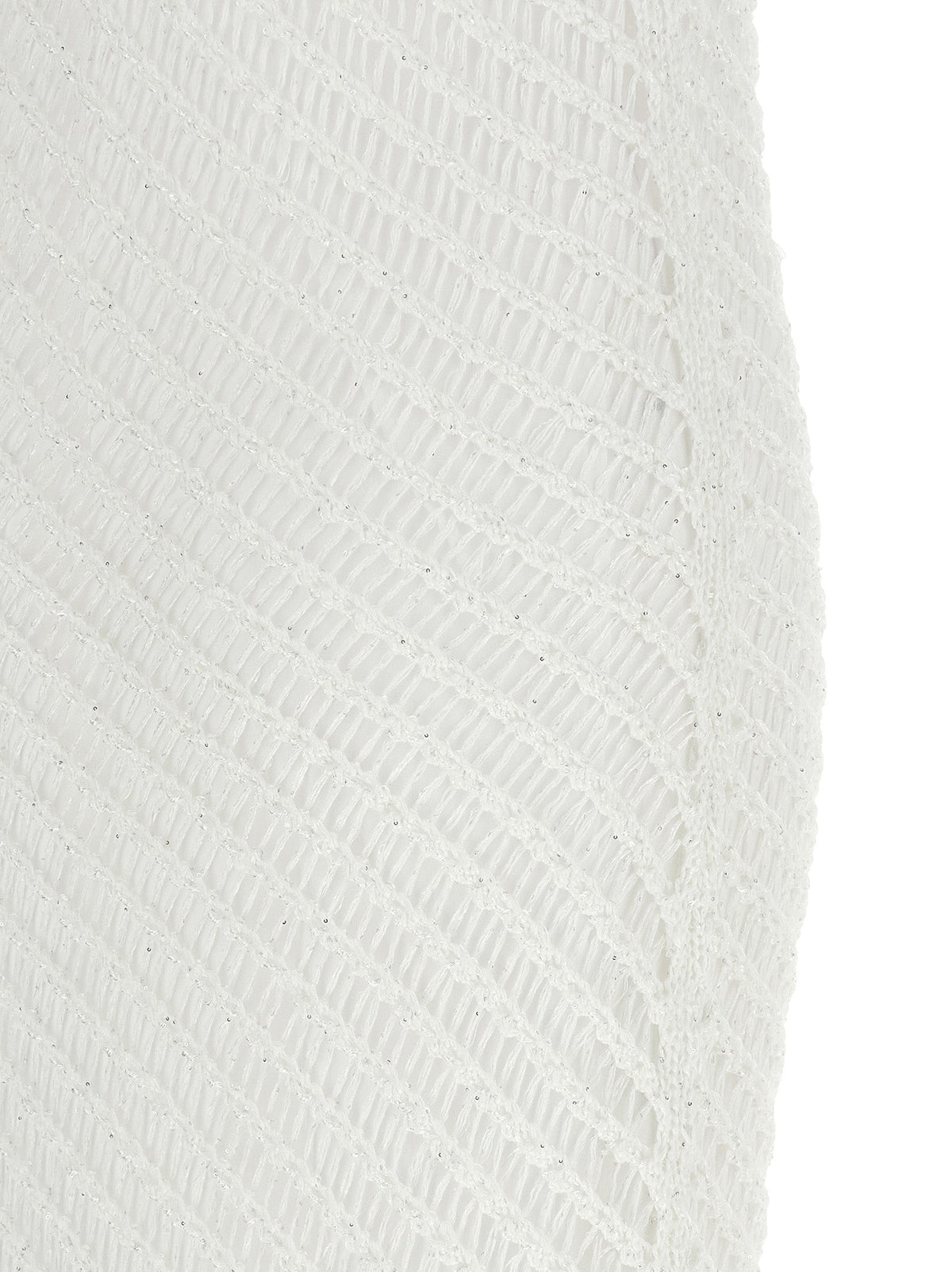 PINKO White Polyester Long Dress