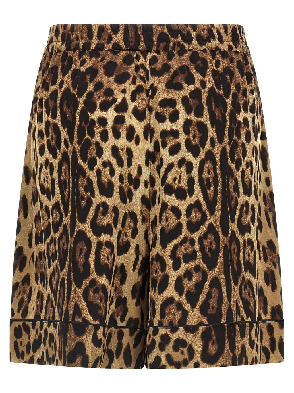 Dolce & Gabbana Brown Silk Bermuda Shorts