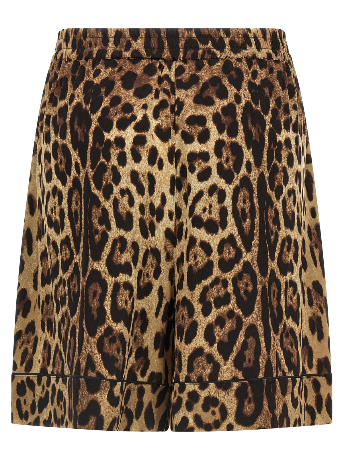 Dolce & Gabbana Brown Silk Bermuda Shorts