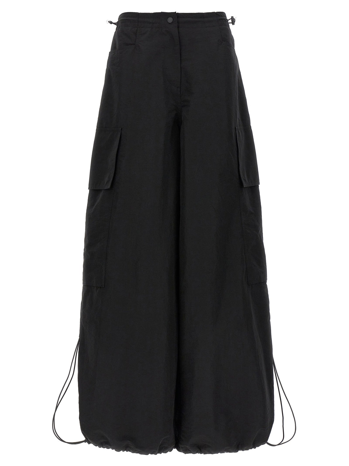 Palm Angels Black Polyamide Casual Pants