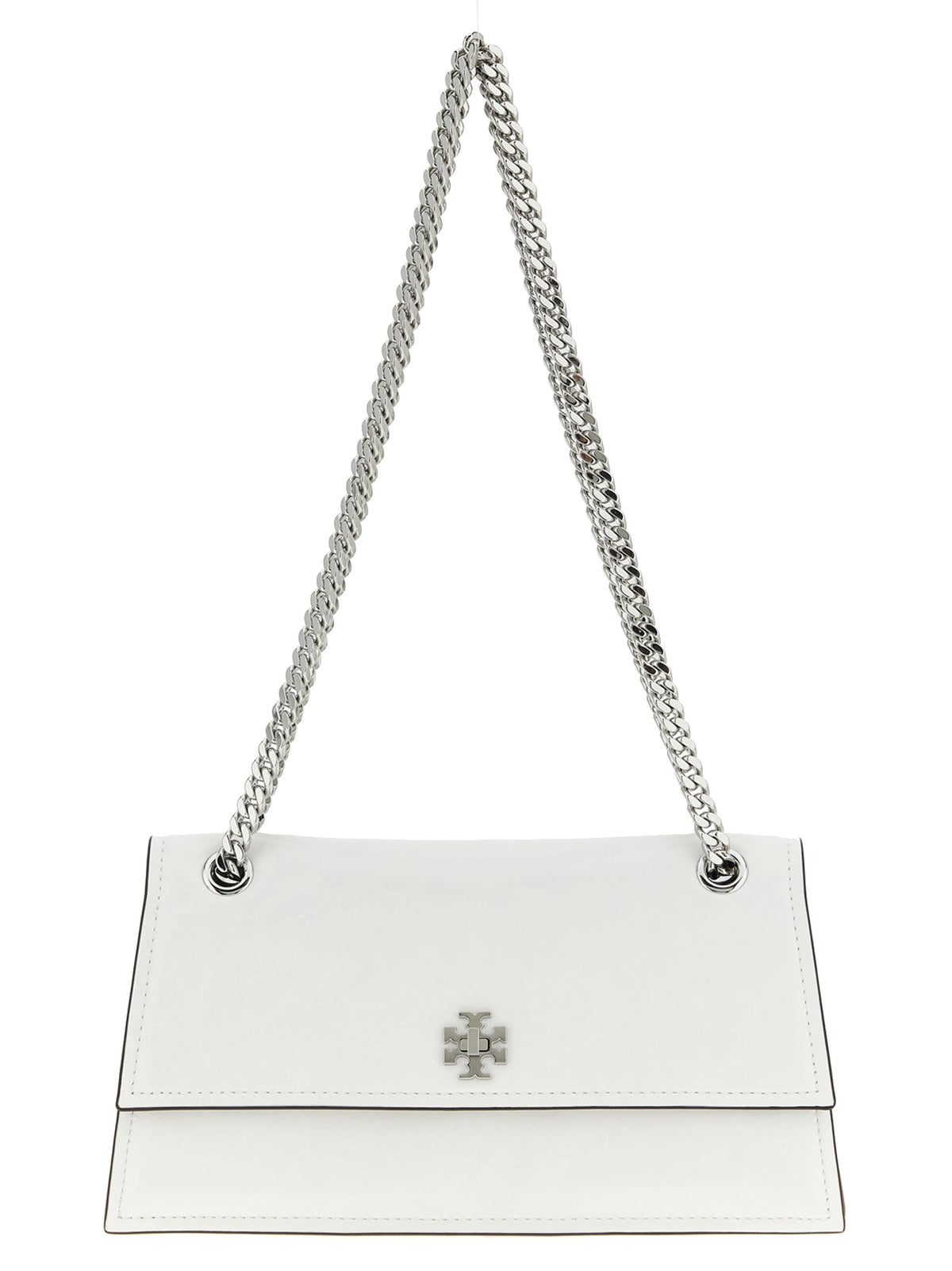 Tory Burch White Lamb Leather Shoulder Bag