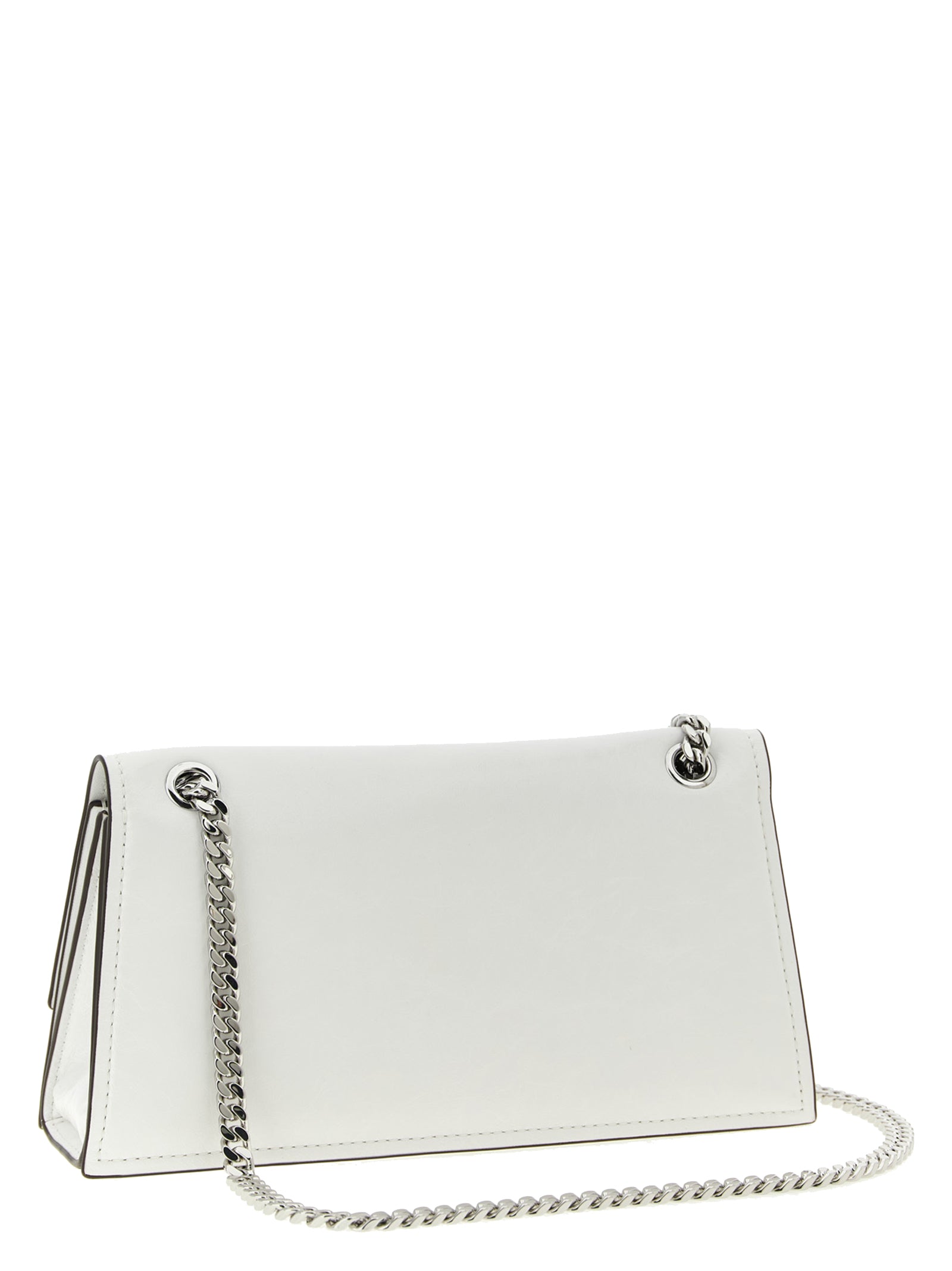 Tory Burch White Lamb Leather Shoulder Bag
