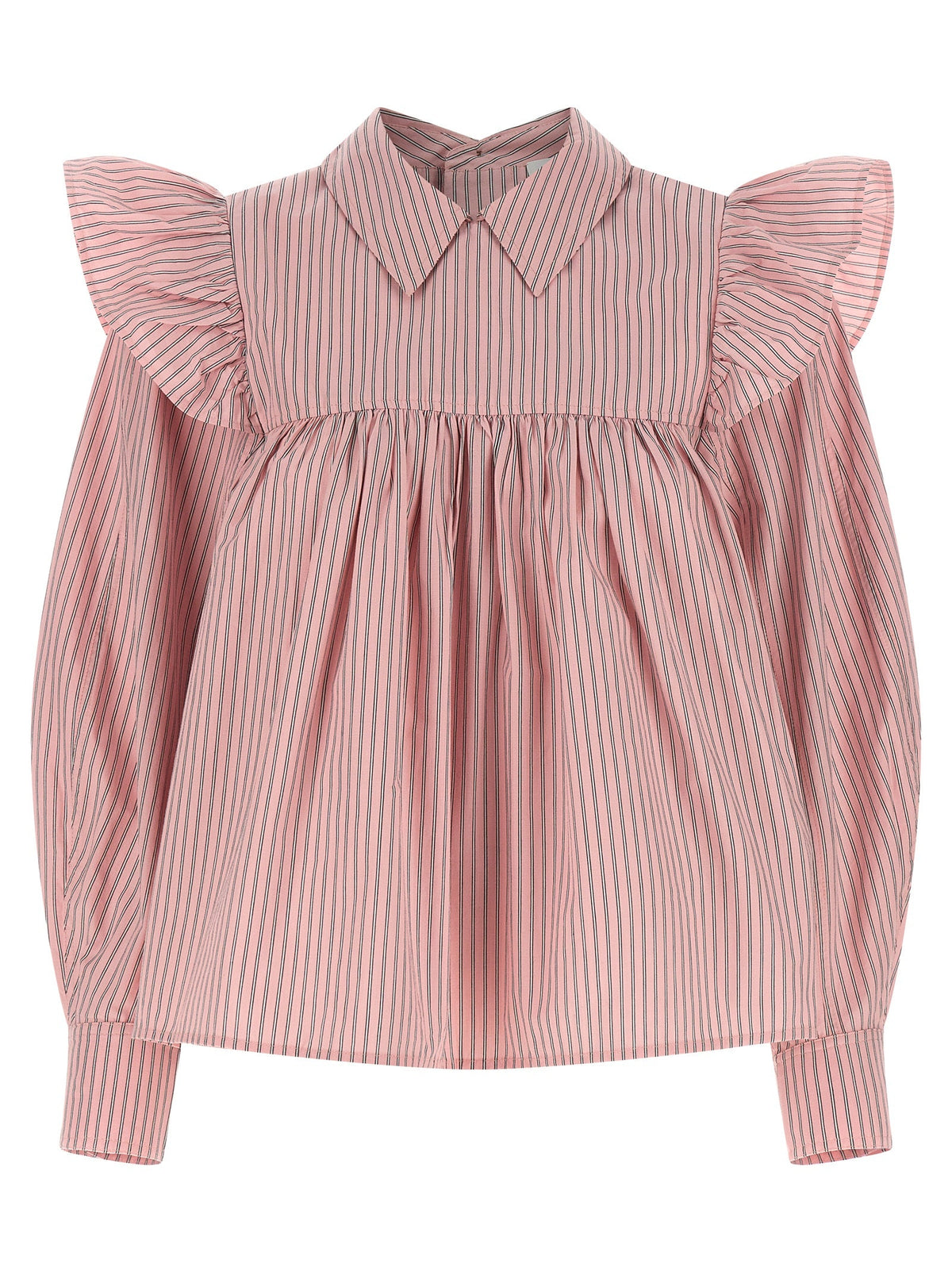 Ganni Multicolor Organic Cotton Blouse