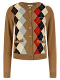 Ganni Beige Wool Cardigan