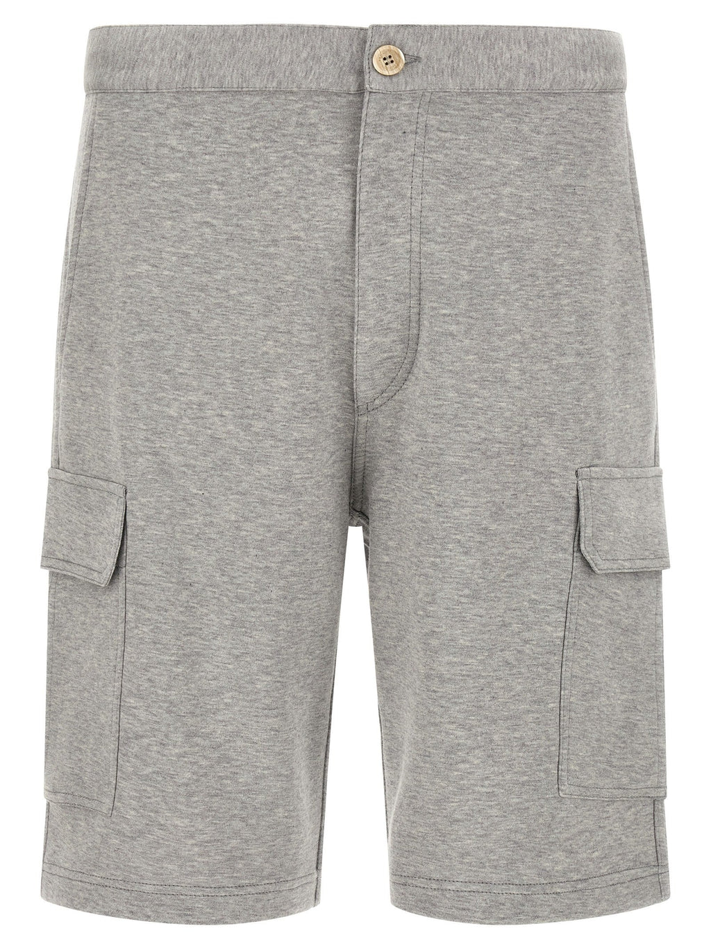 Brunello Cucinelli Gray Cotton Bermuda Shorts