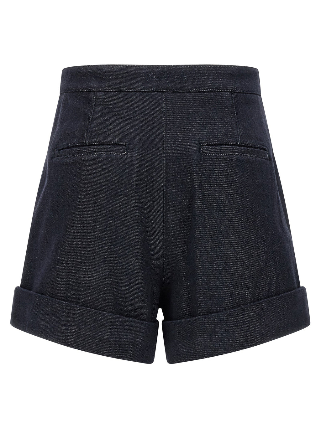 Max Mara Blue Cotton Bermuda Shorts