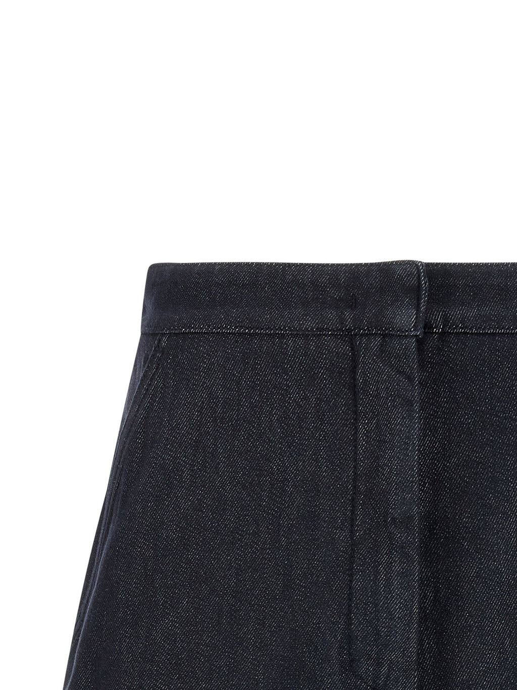 Max Mara Blue Cotton Bermuda Shorts