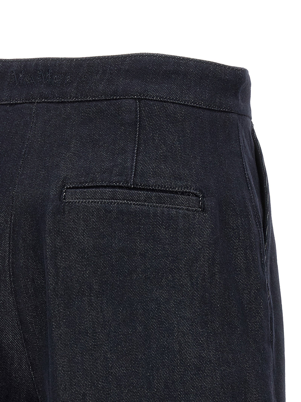 Max Mara Blue Cotton Bermuda Shorts