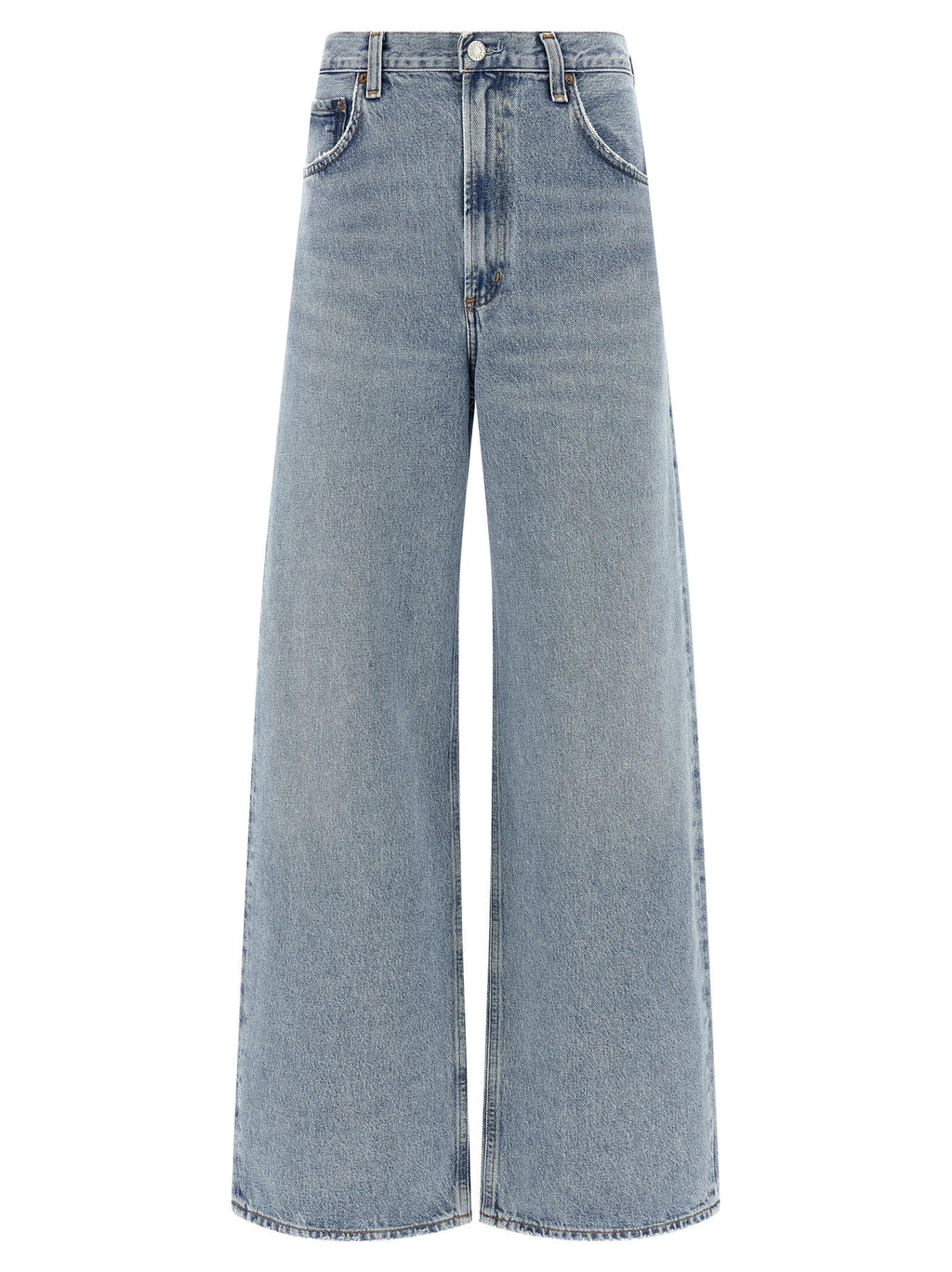 Agolde Blue Cotton Tapered Jeans