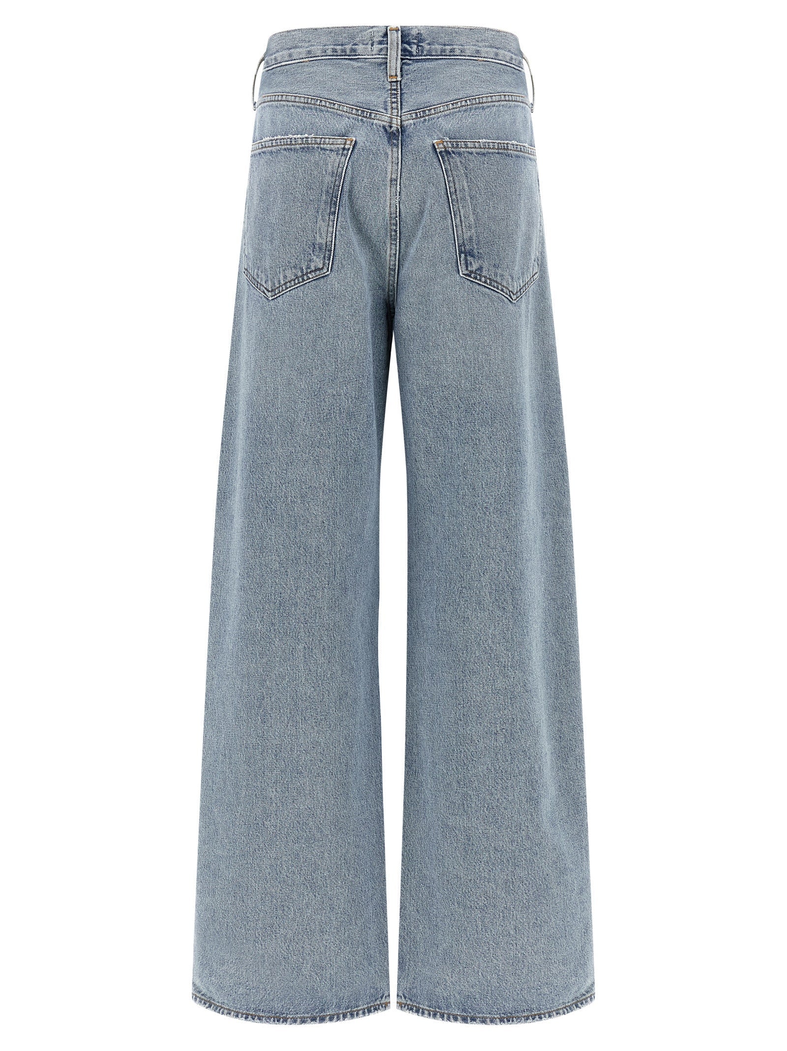 Agolde Blue Cotton Tapered Jeans