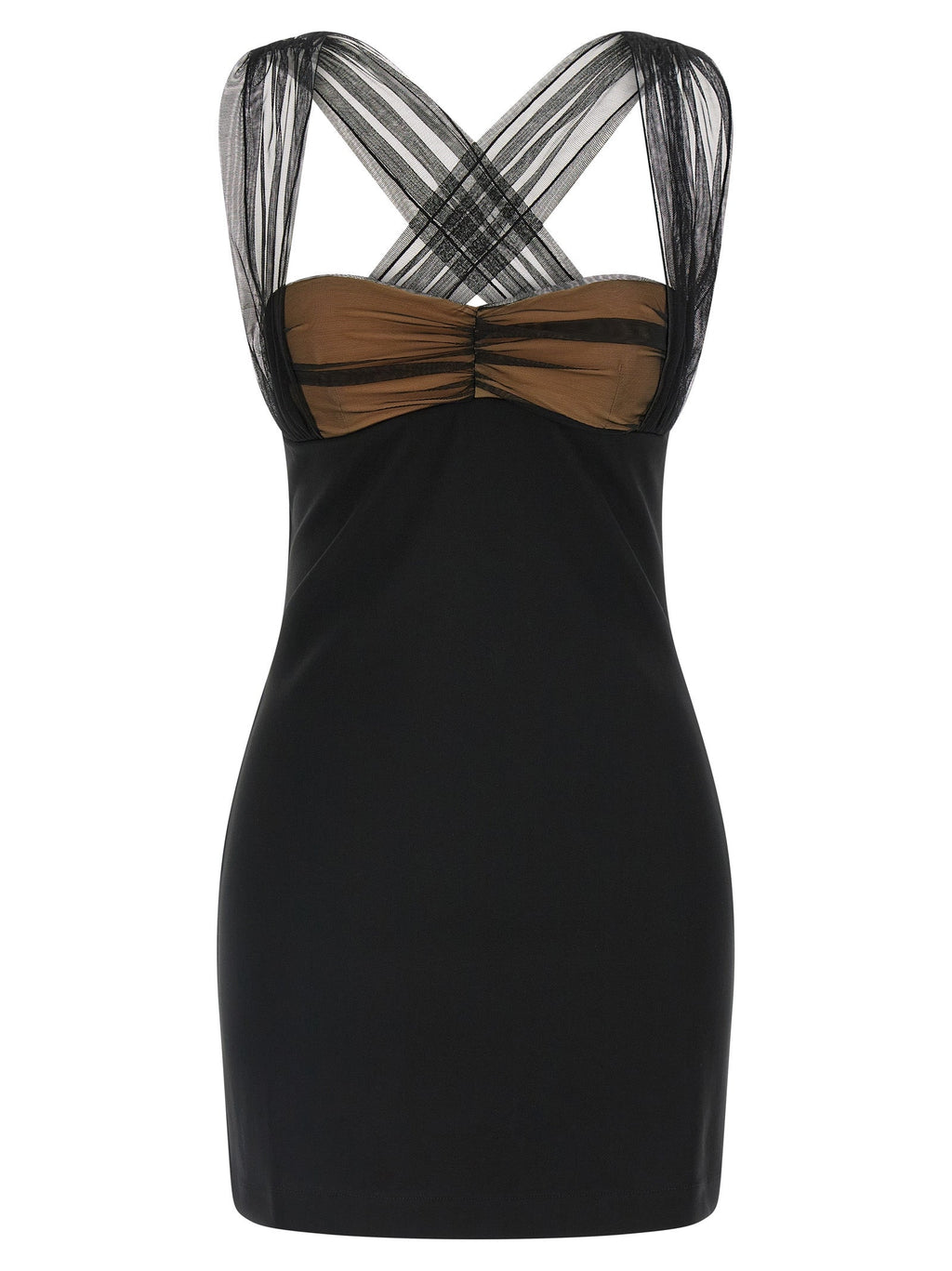 Nensi Dojaka Black Viscose Short Dress