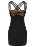 Nensi Dojaka Black Viscose Short Dress