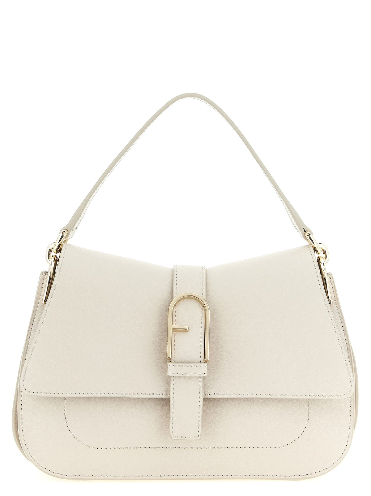 Furla Beige Calfskin Shoulder Bag