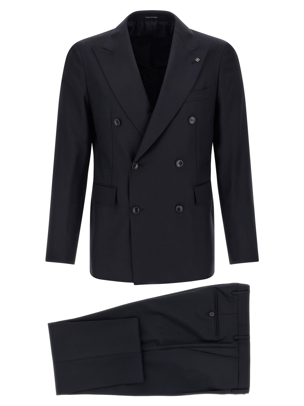 Tagliatore Blue Virgin Wool Two-Piece Suit