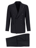 Tagliatore Blue Virgin Wool Two-Piece Suit