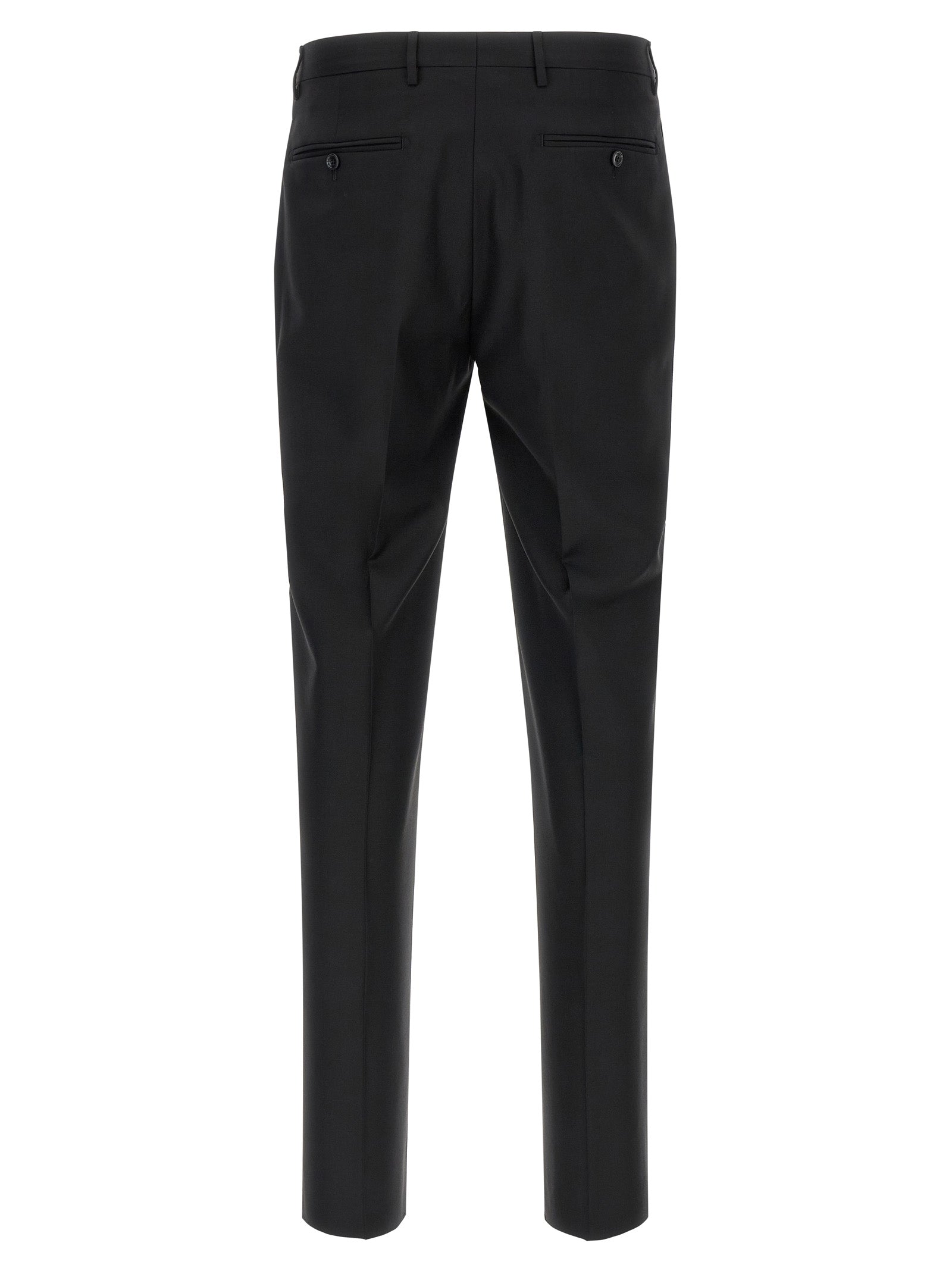 Tagliatore Black Virgin Wool Two-Piece Suit