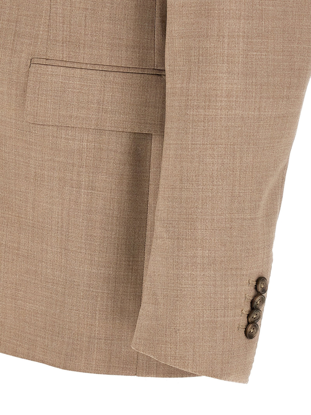 Tagliatore Beige Virgin Wool Two-Piece Suit