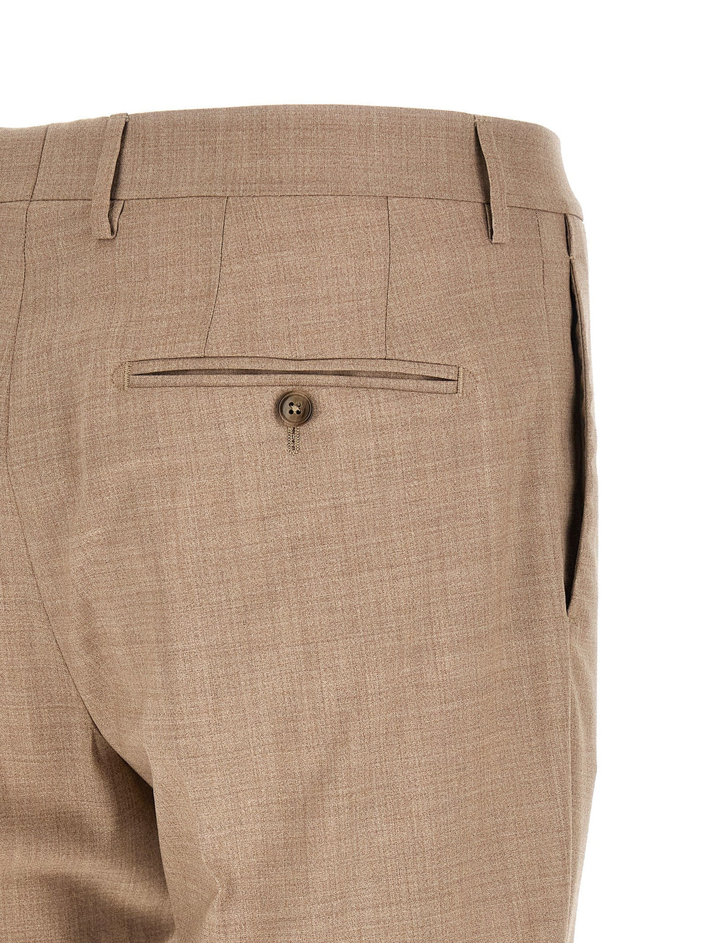 Tagliatore Beige Virgin Wool Two-Piece Suit