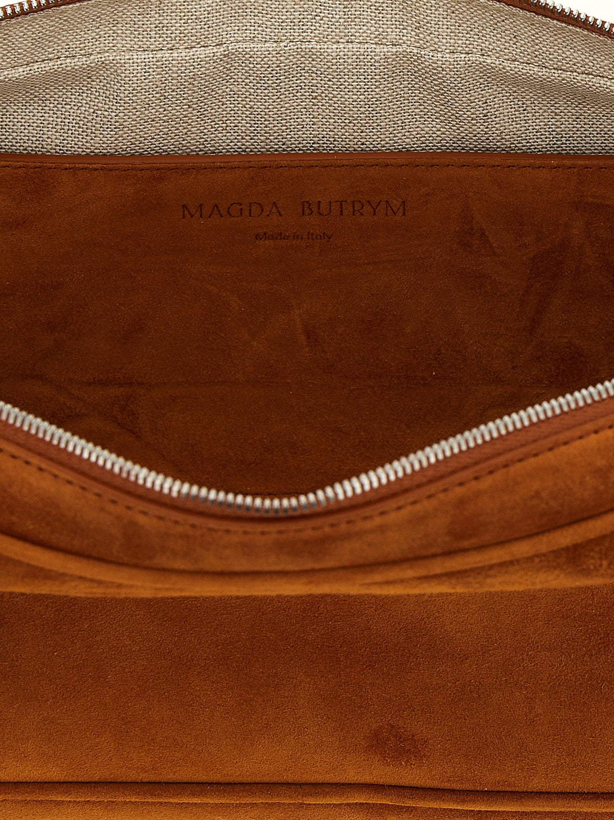 Magda Butrym Brown Calfskin Shoulder Bag