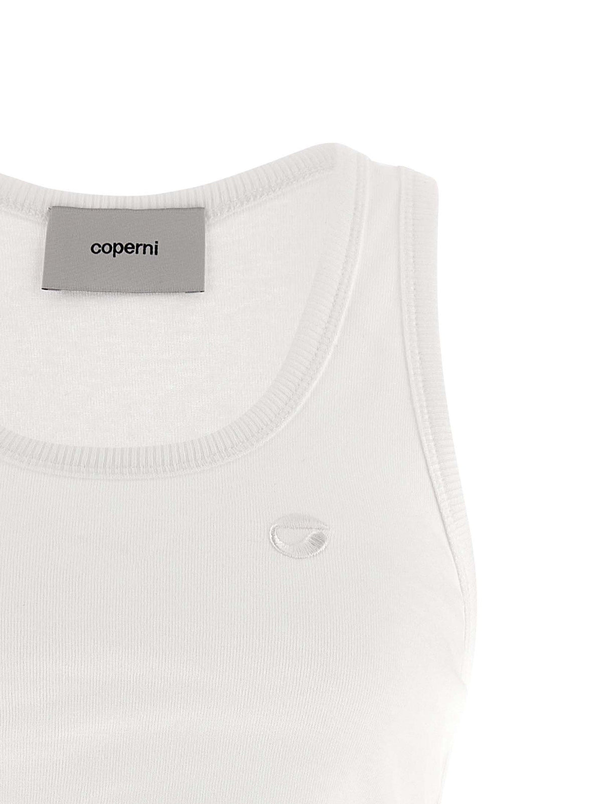 Coperni White Organic Cotton Tank Tops