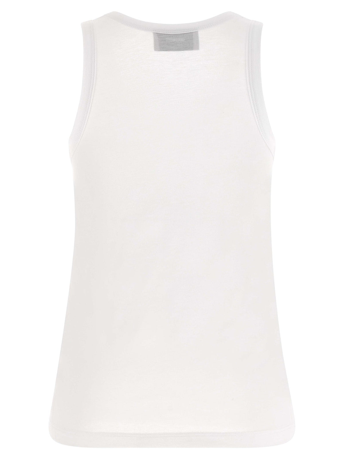 Coperni White Cotton Sleeveles T-Shirt