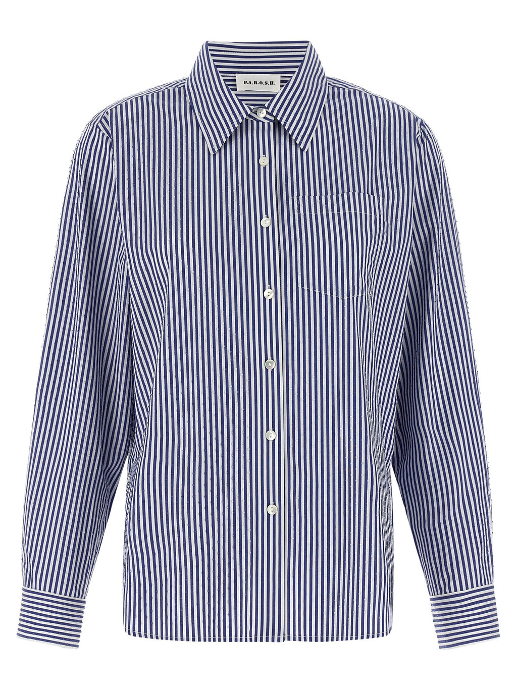 P.A.R.O.S.H. Blue Cotton Blouse