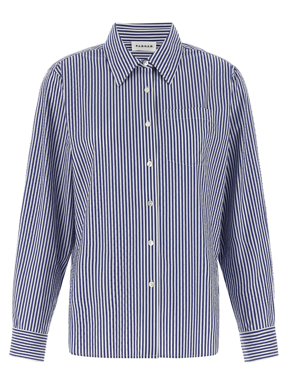 P.A.R.O.S.H. Blue Cotton Blouse