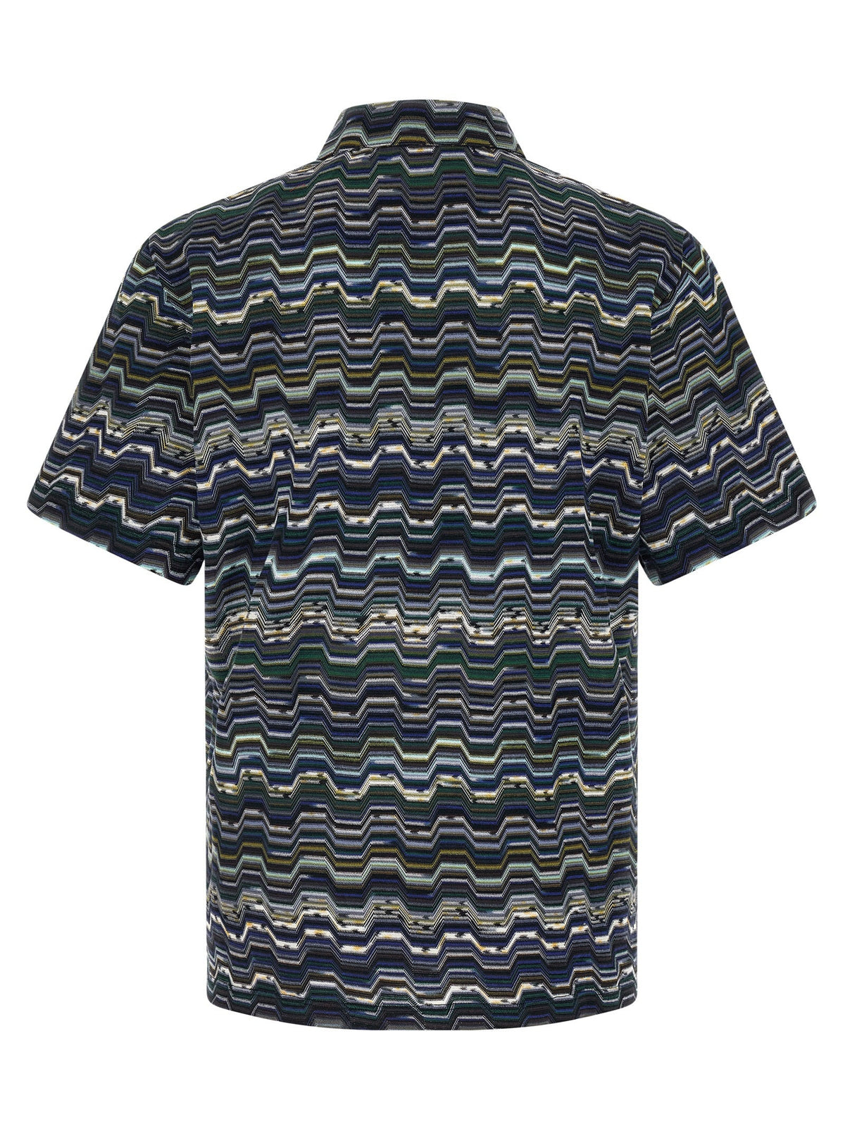 Missoni Blue Cotton Polo Shirt
