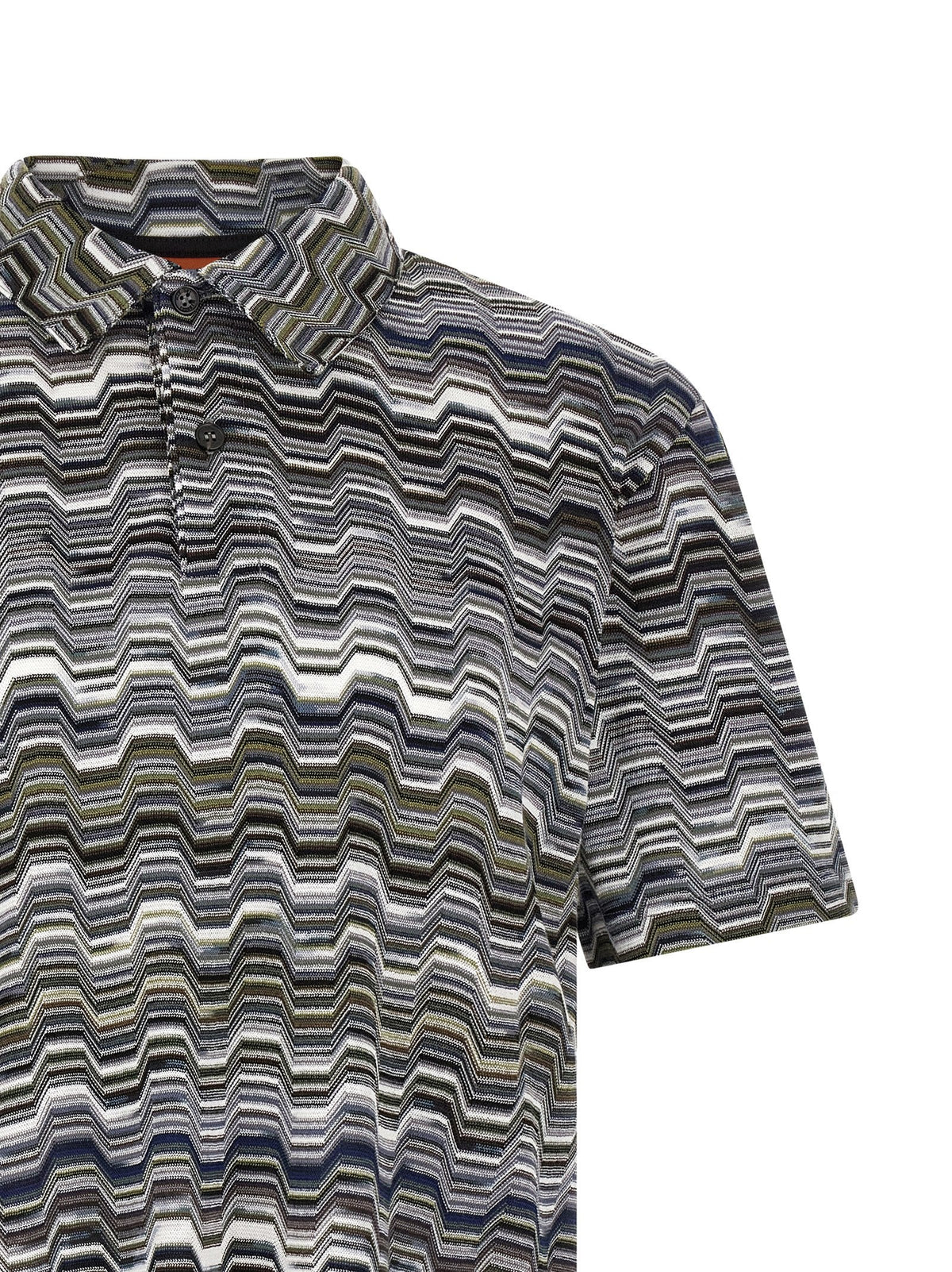 Missoni Bicolor Cotton Polo Shirt