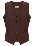 Alberto Biani Brown Viscose Sleeveless Jacket