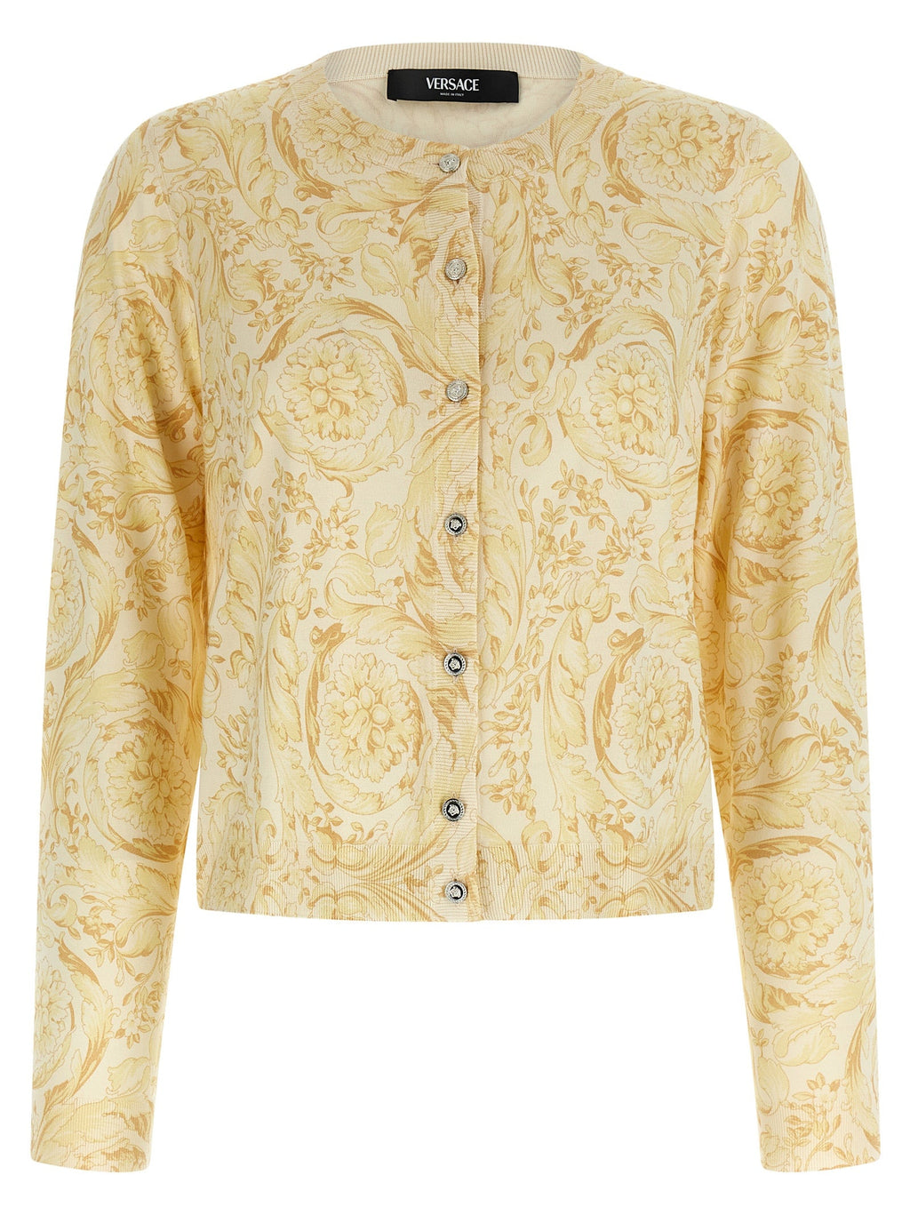 Versace Multicolor Silk Cardigan