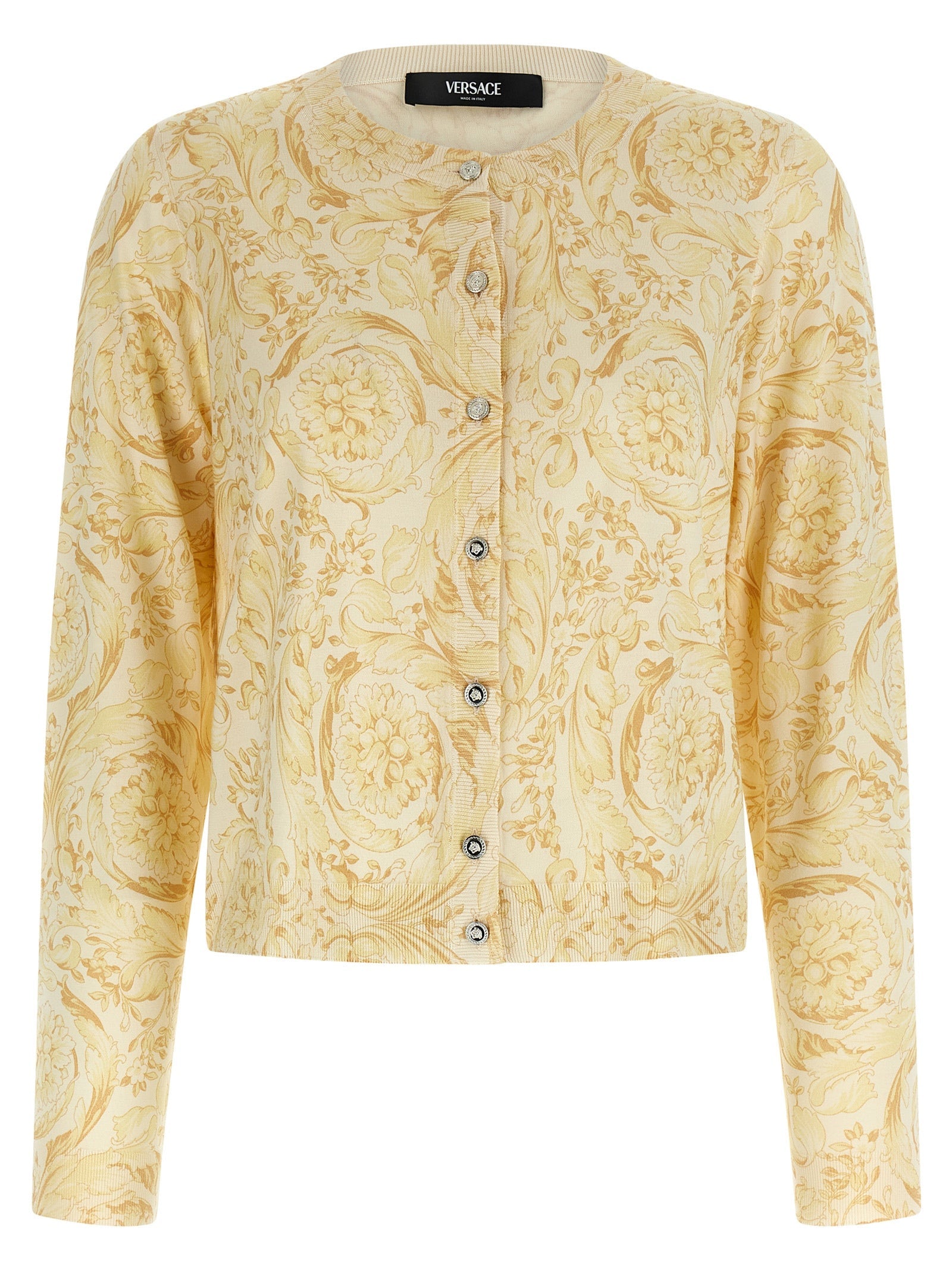 Versace Multicolor Silk Cardigan