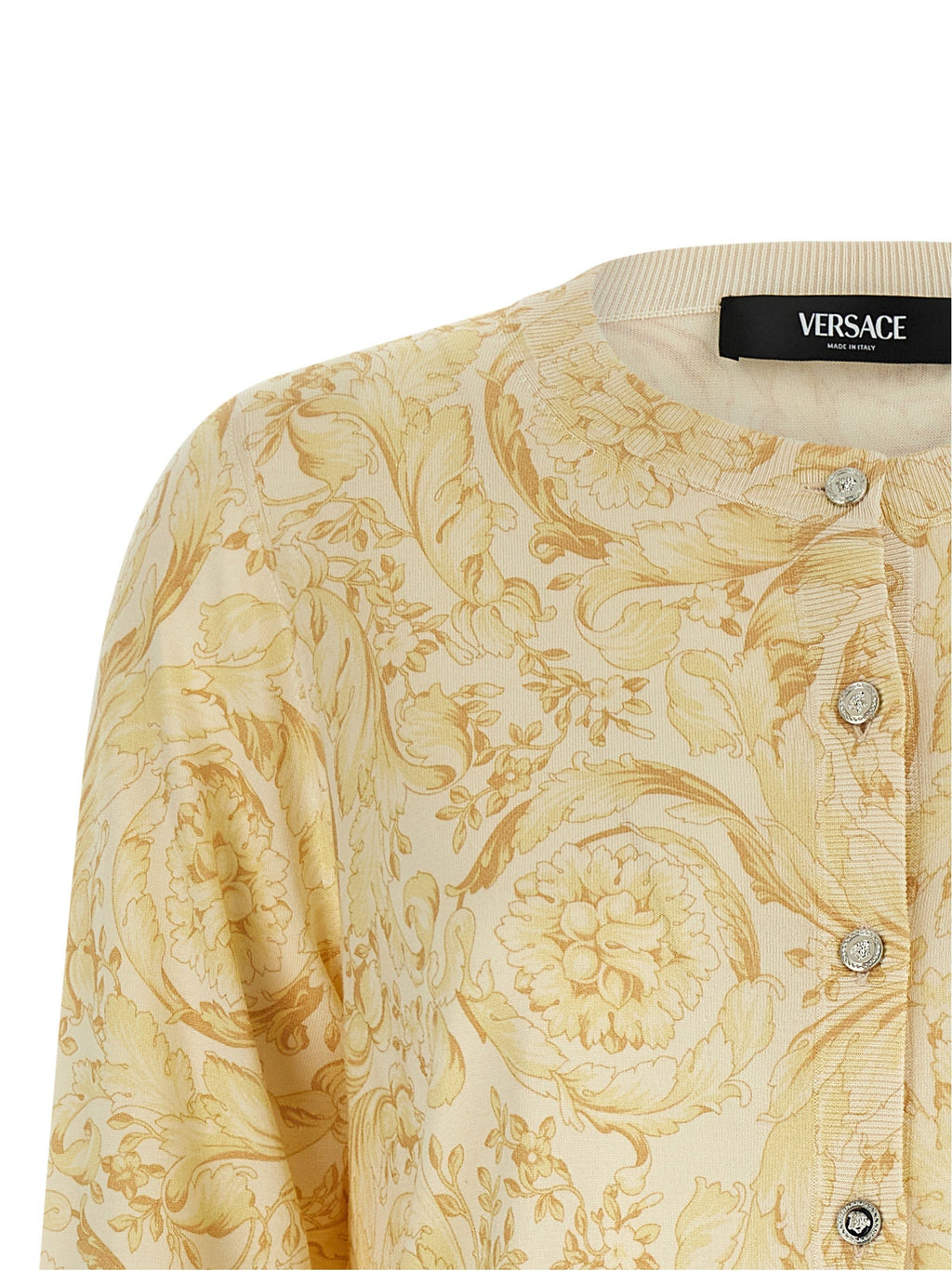 Versace Multicolor Silk Cardigan
