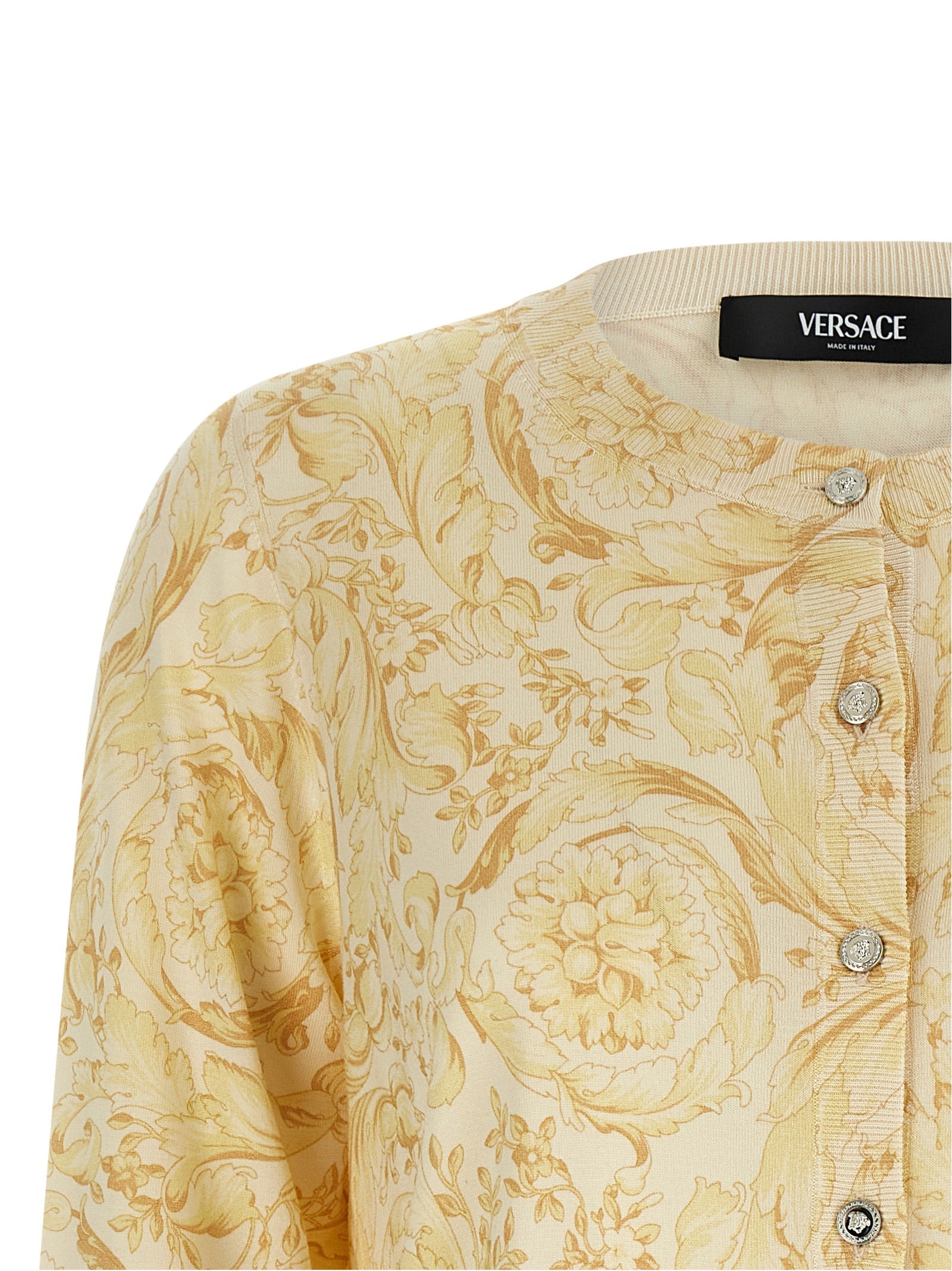 Versace Multicolor Silk Cardigan