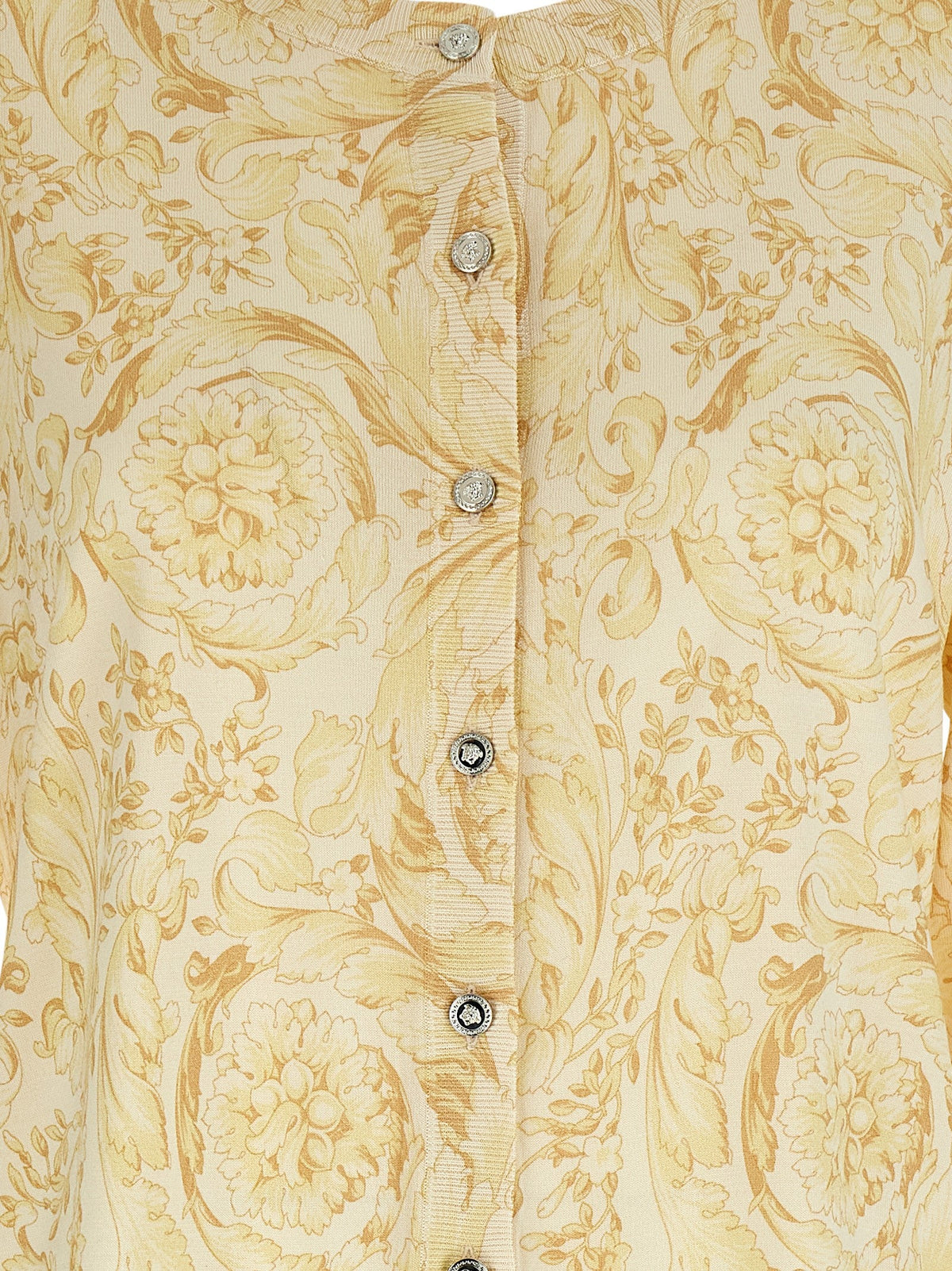 Versace Multicolor Silk Cardigan