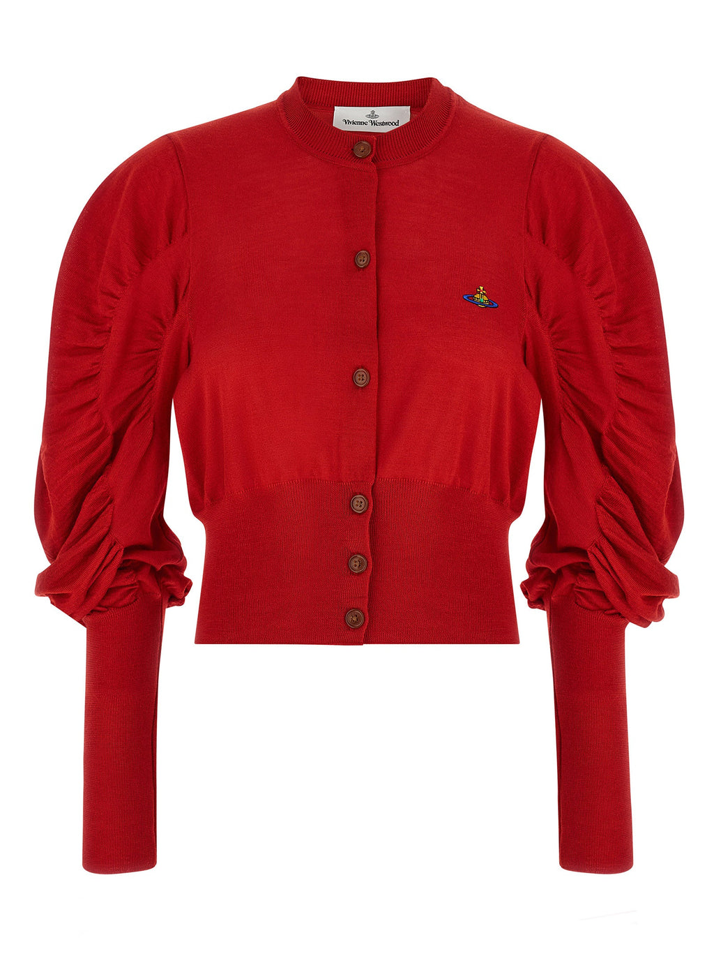Vivienne Westwood Red Wool Cardigan