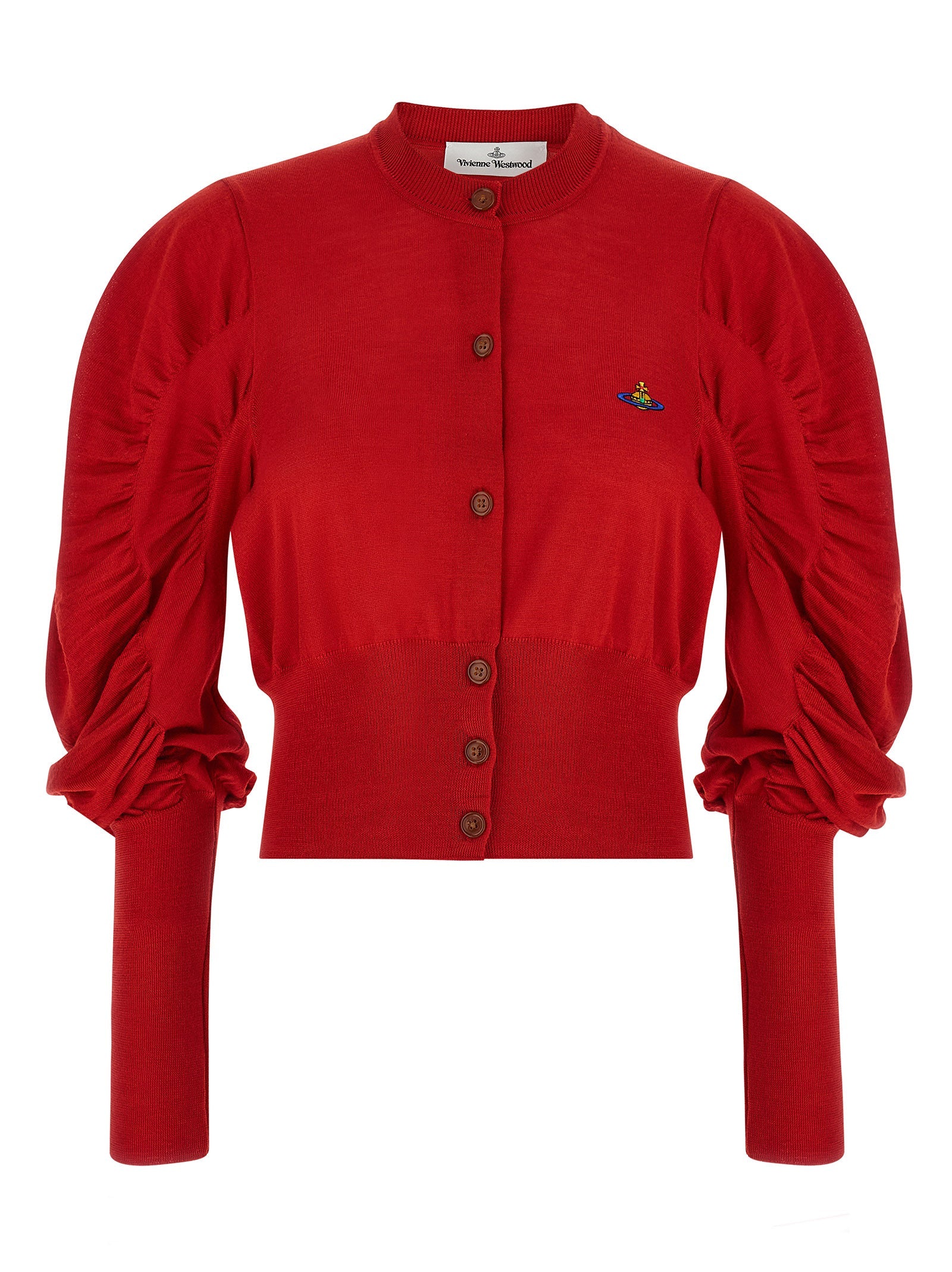 Vivienne Westwood Red Wool Cardigan