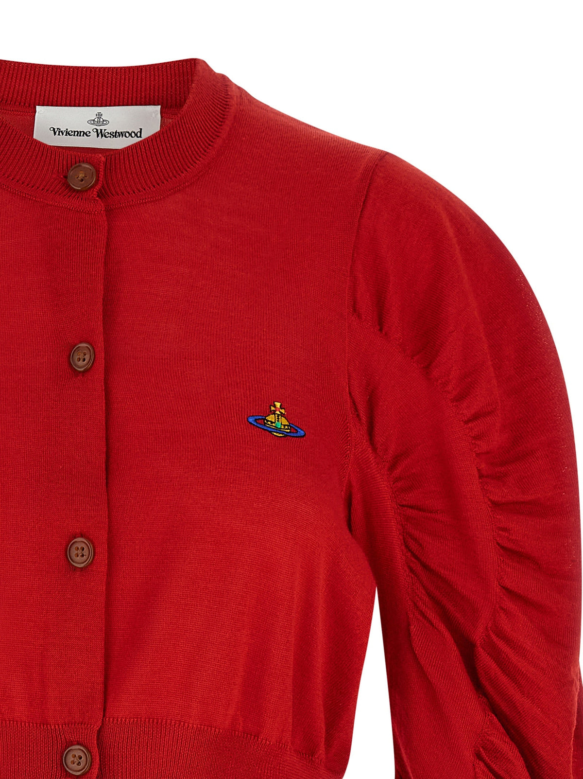 Vivienne Westwood Red Wool Cardigan