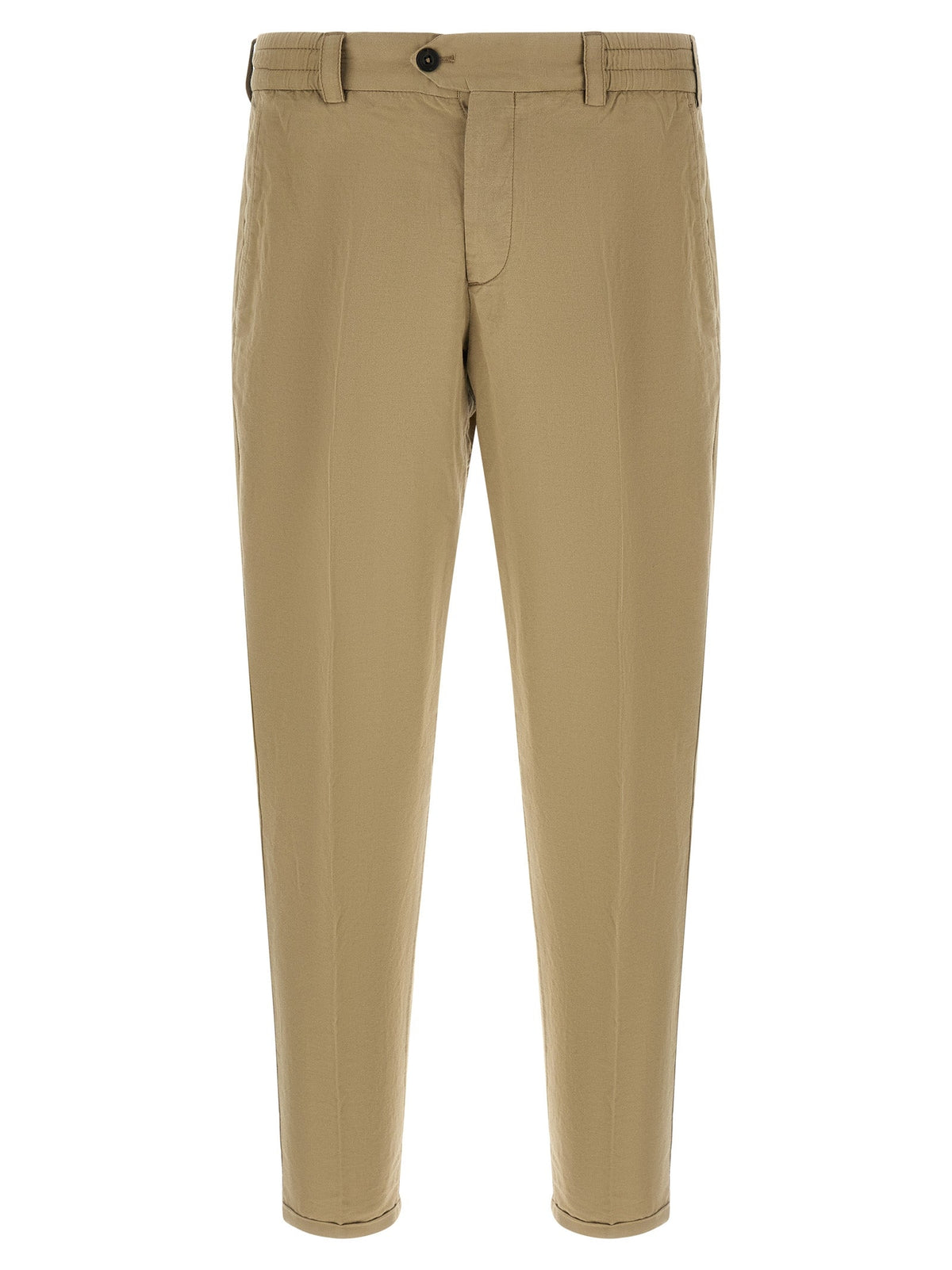 PT Torino Beige Linen Casual Pants