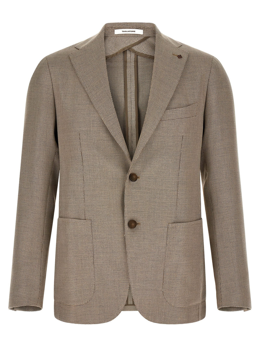 Tagliatore Brown Cotton Blazer
