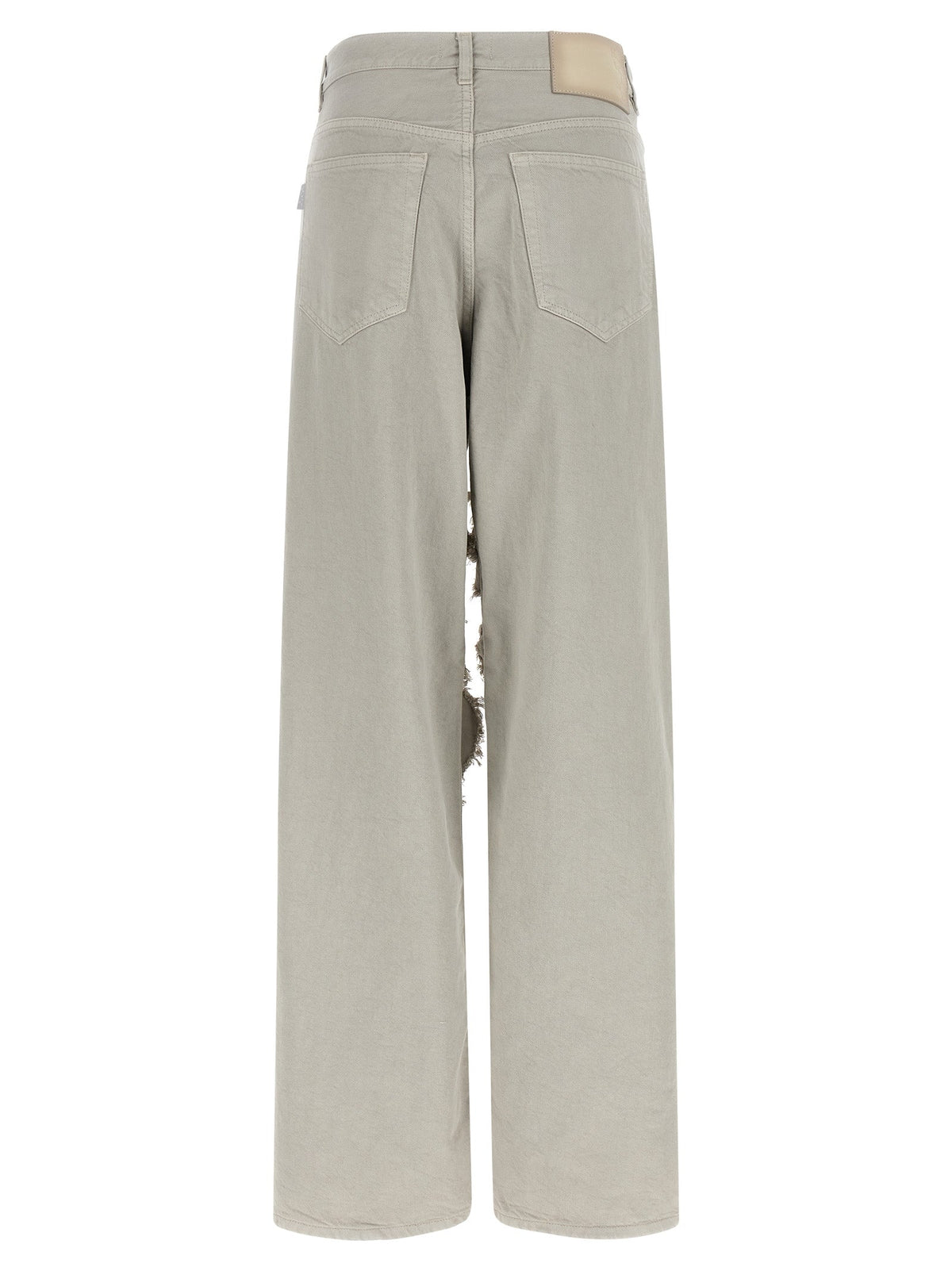 Haikure Gray Cotton Flared Jeans