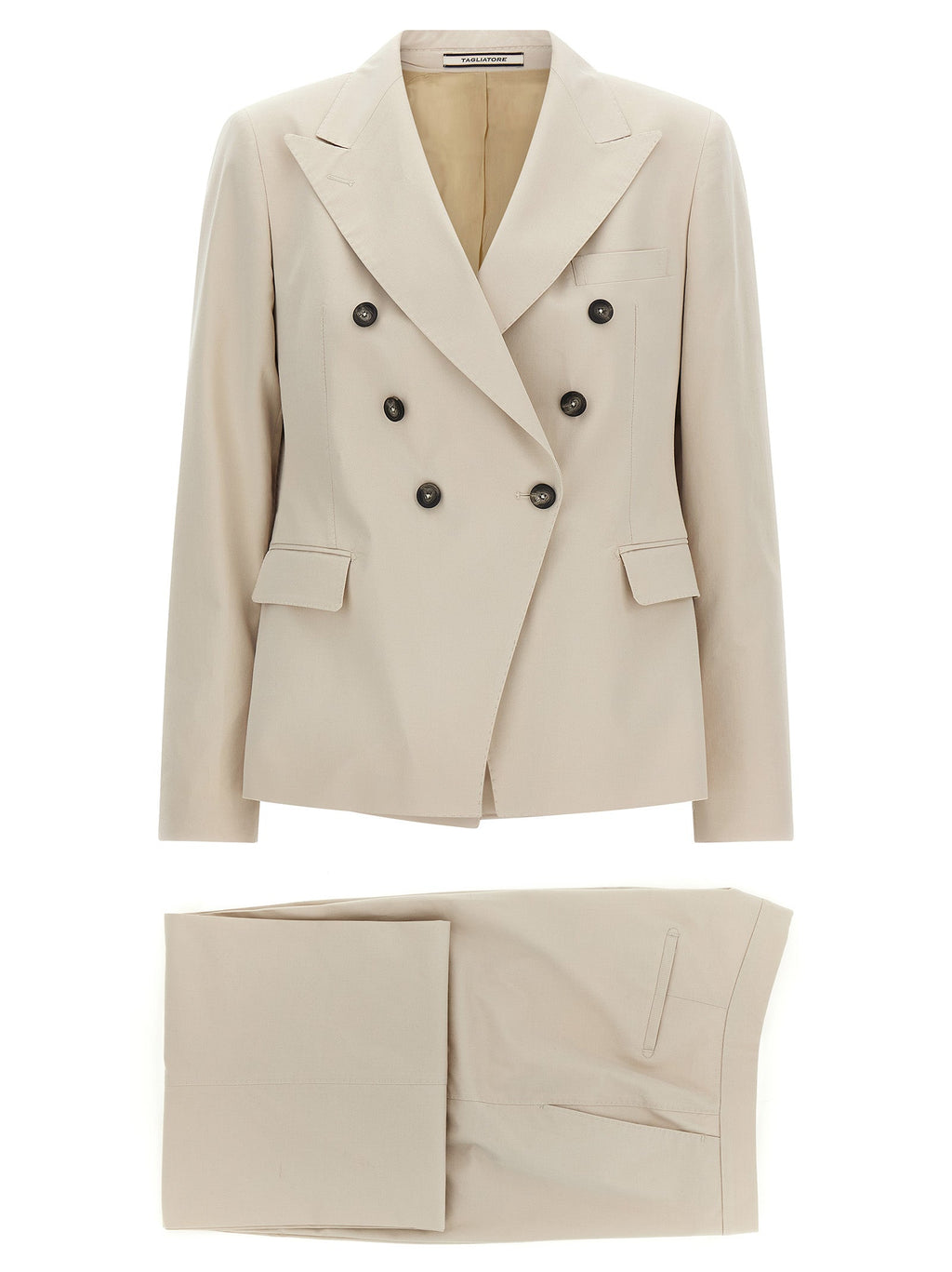 Tagliatore Beige Cotton Blazer