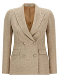 Tagliatore Beige Cotton Blazer