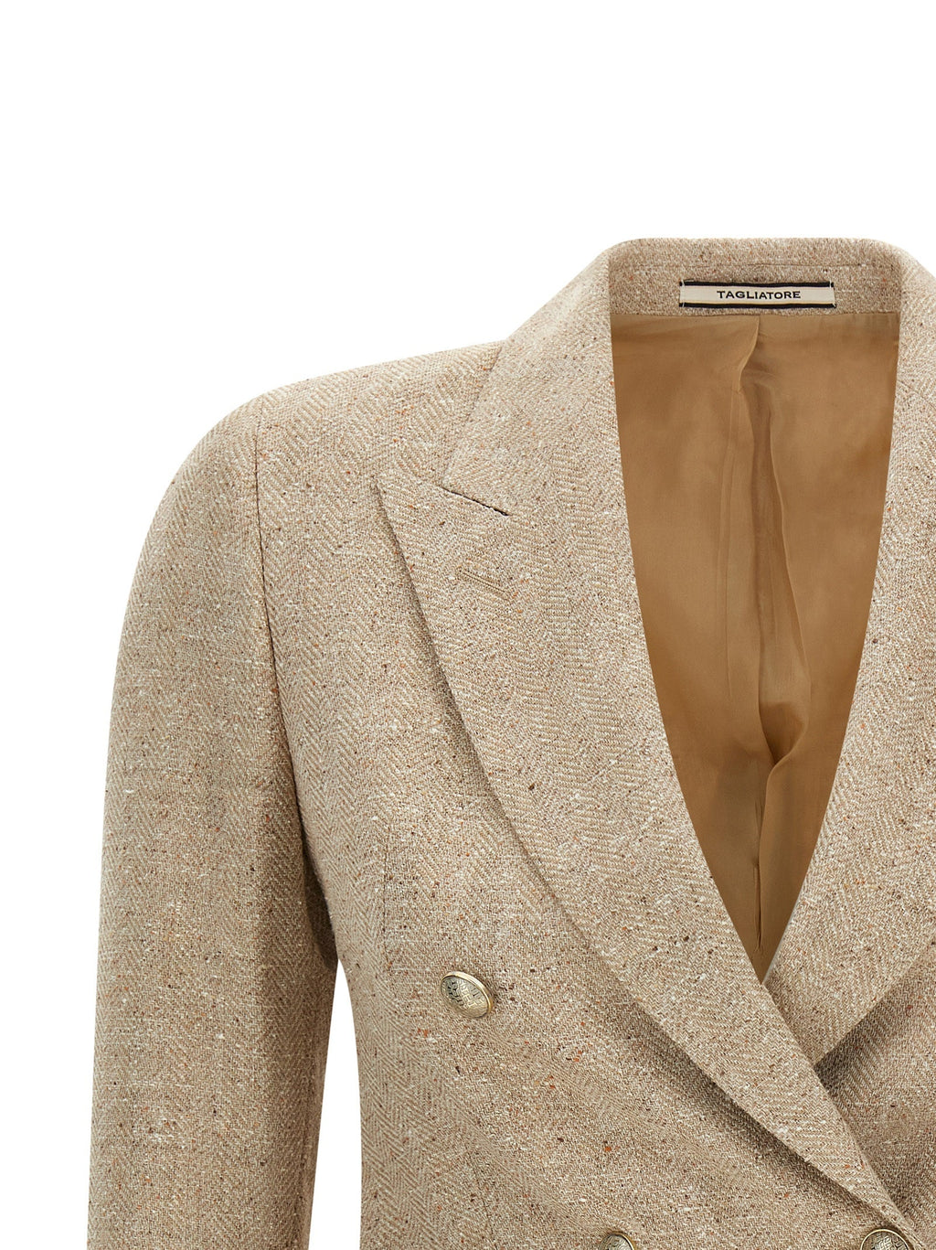 Tagliatore Beige Cotton Blazer