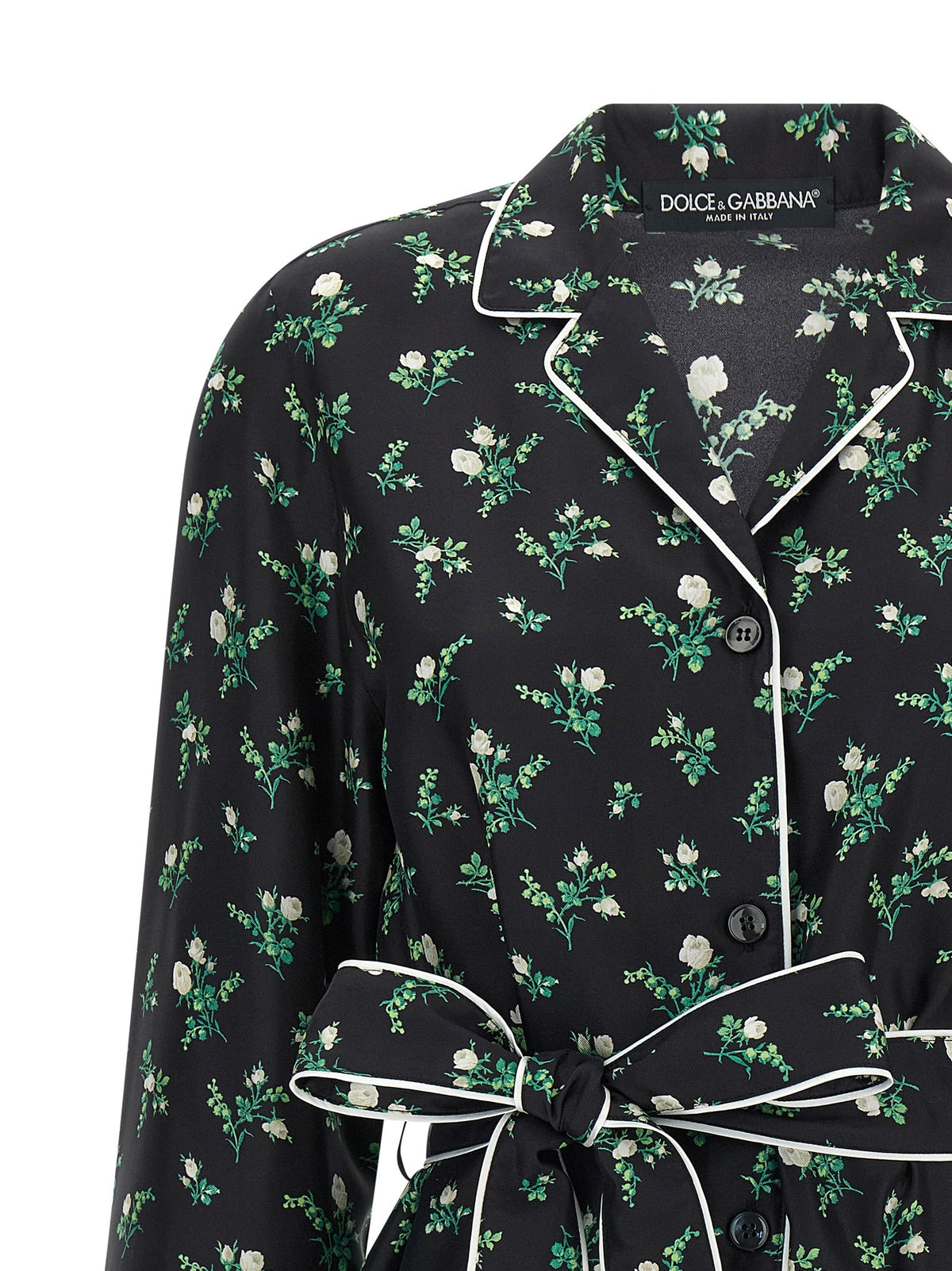 Dolce & Gabbana Black Silk Blouse