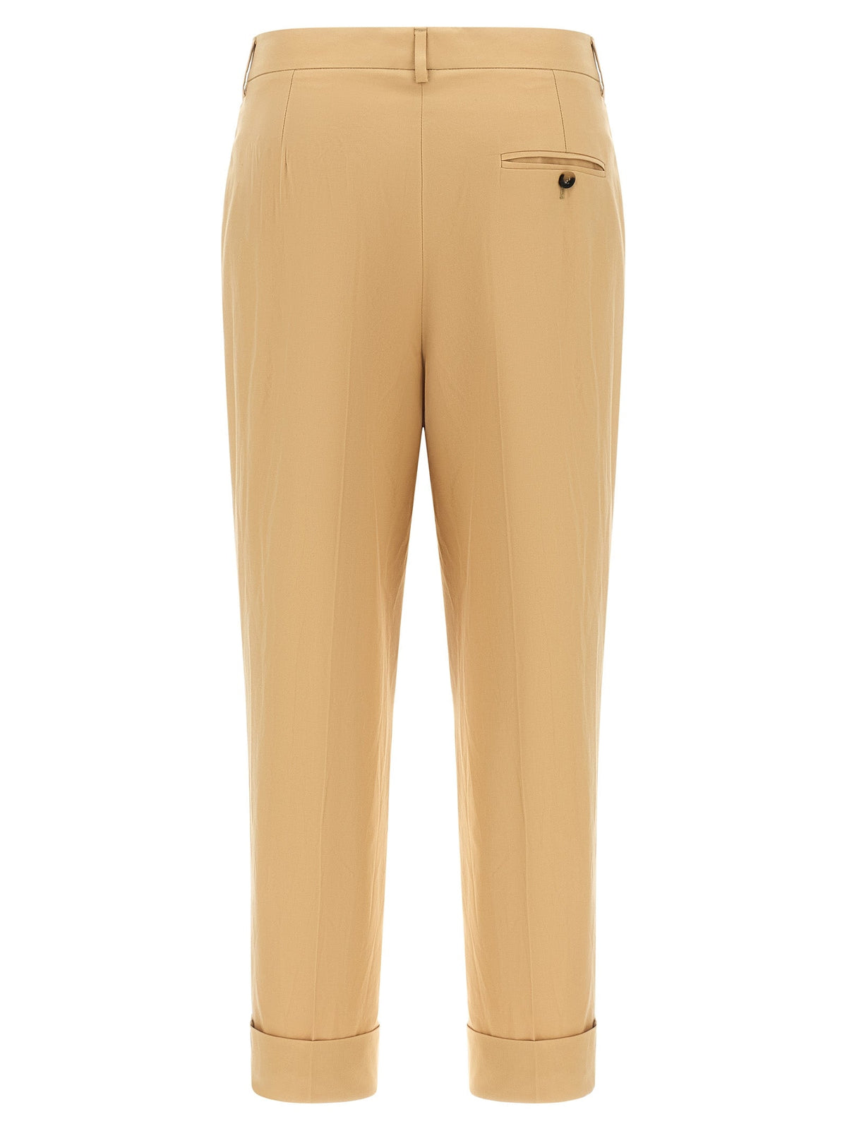 Alberto Biani Beige Cotton Casual Pants