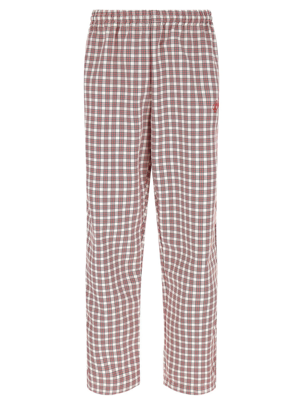 WILLY CHAVARRIA Red Polyester Casual Pants