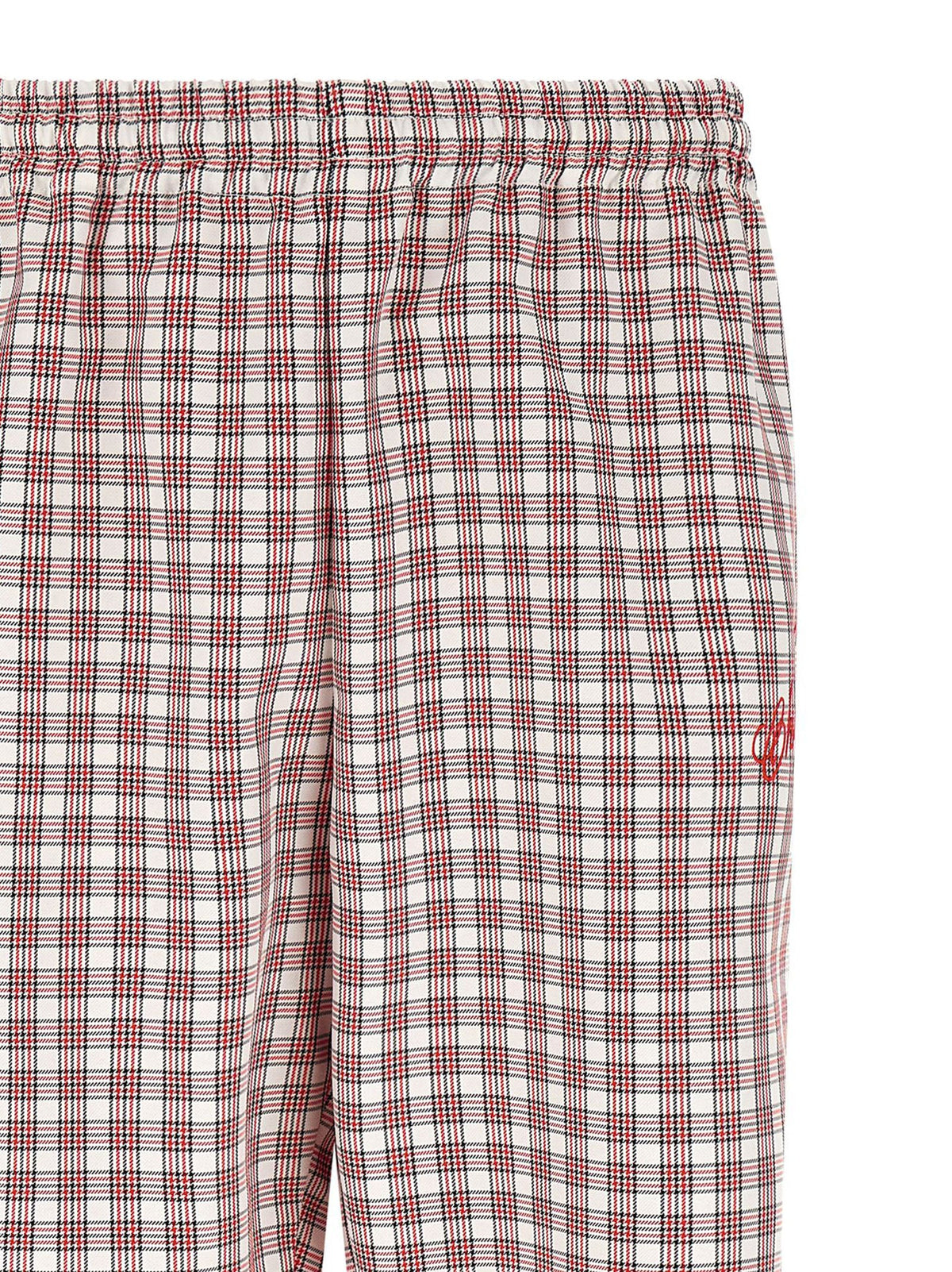 WILLY CHAVARRIA Red Polyester Casual Pants