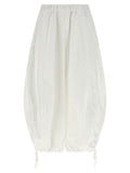 Comme Des Garçons White Polyester Casual Pants