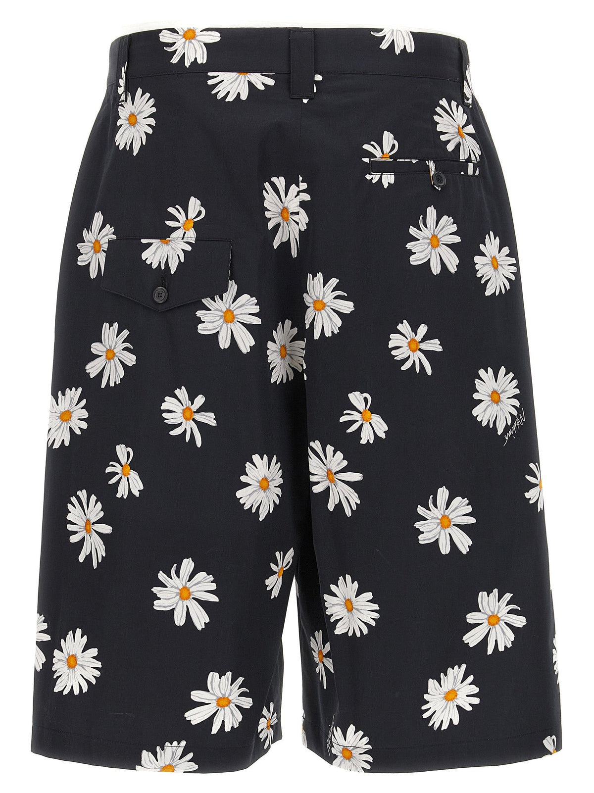 Moschino Black Cotton Bermuda Shorts